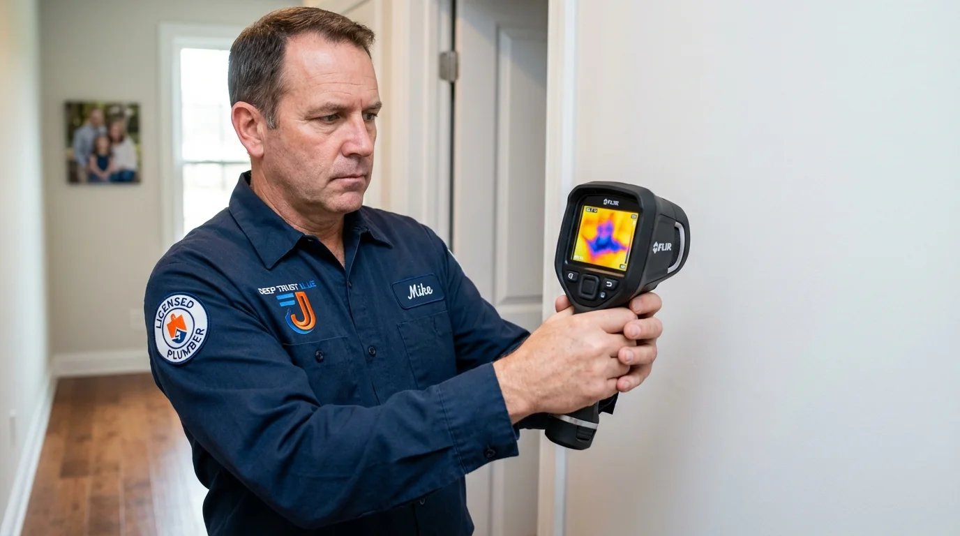 Thermal imaging leak detection by Johns Plumbing LLC in Camp Hill